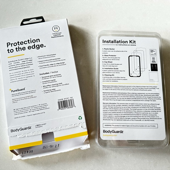 BodyGuardz Pure 2 Edge Glass Screen Protector - iPhone 11 Pro Max / Xs Max - Picture 3 of 4